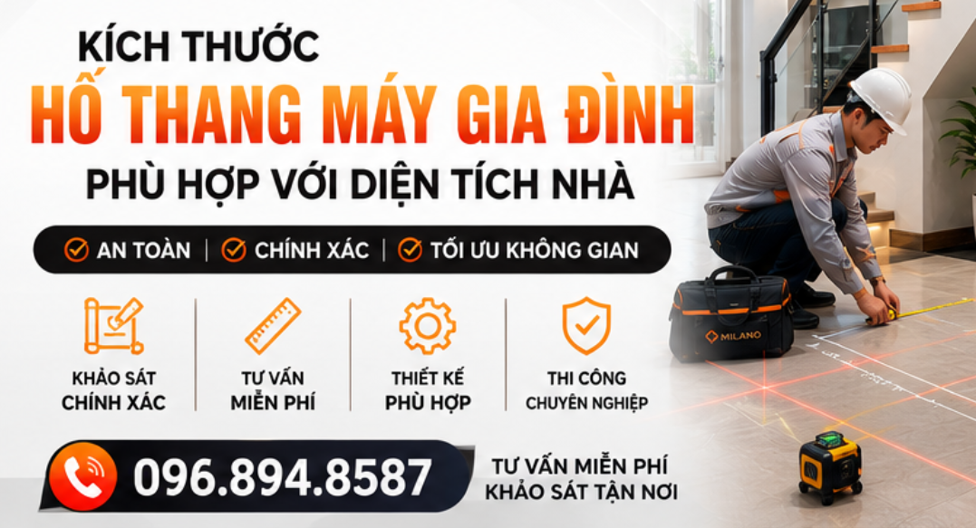 Cách Tính Kích Thước Hố Thang Máy Gia Đình Phù Hợp Với Diện Tích Nhà