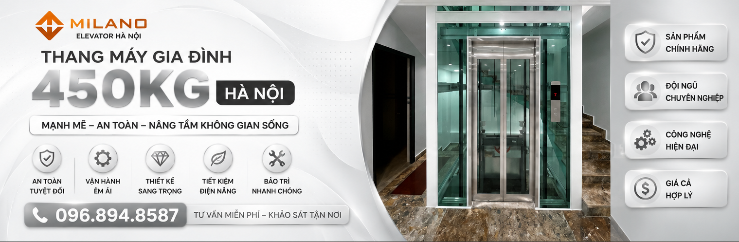Hà Nội Lắp Thang Máy Gia Đình 450kg Chở Được Bao Nhiêu Người ?