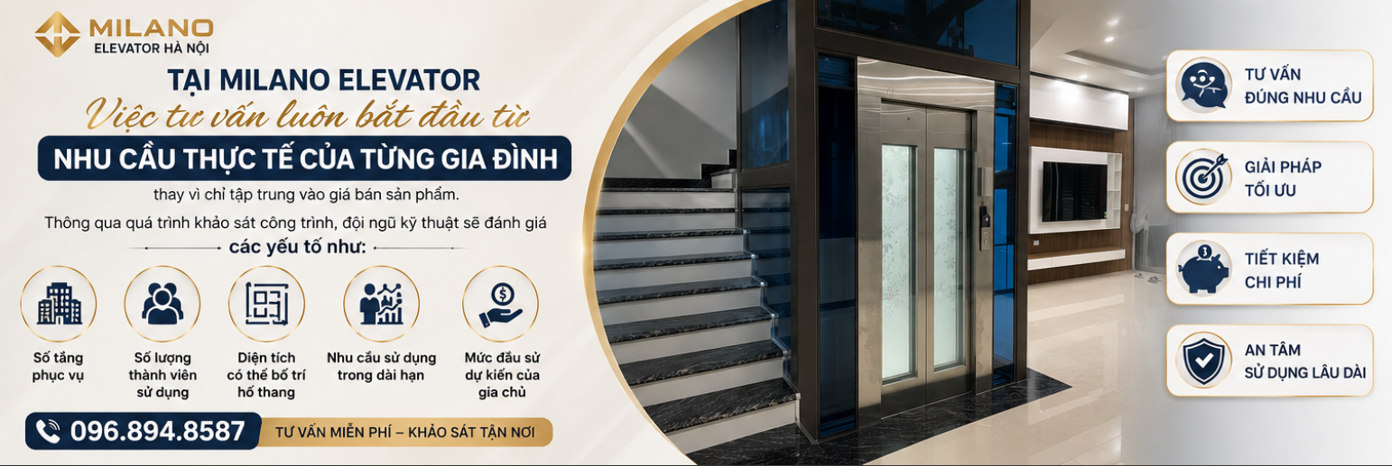 Kinh Nghiệm Chọn Thang Máy Gia Đình Phù Hợp Với Ngân Sách
