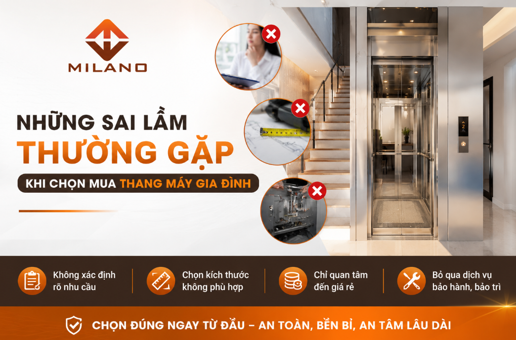 Những Sai Lầm Thường Gặp Khi Chọn Mua Thang Máy Gia Đình